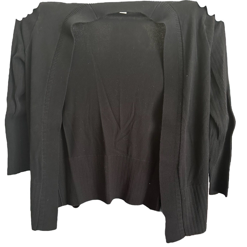 Black cardigan. In good condition.